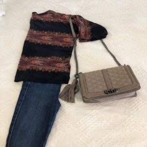 Rebecca Minkoff Soft Leather Grey Cross-Body Bag